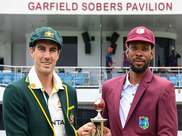 Pat Cummins (left) Rostan Chase (right). (Photo: ICC) 