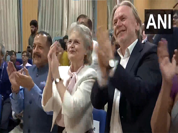 Union Minister Jitendra Singh celebrates Axiom 4 mission liftoff (Photo: ANI)