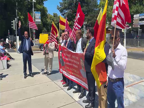 UKPNP protests at UNHRC in Geneva (Photo/ANI)