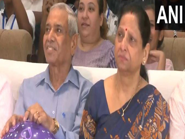 Group Captain and astronaut Shubhanshu Shukla's parents (Photo/ANI)