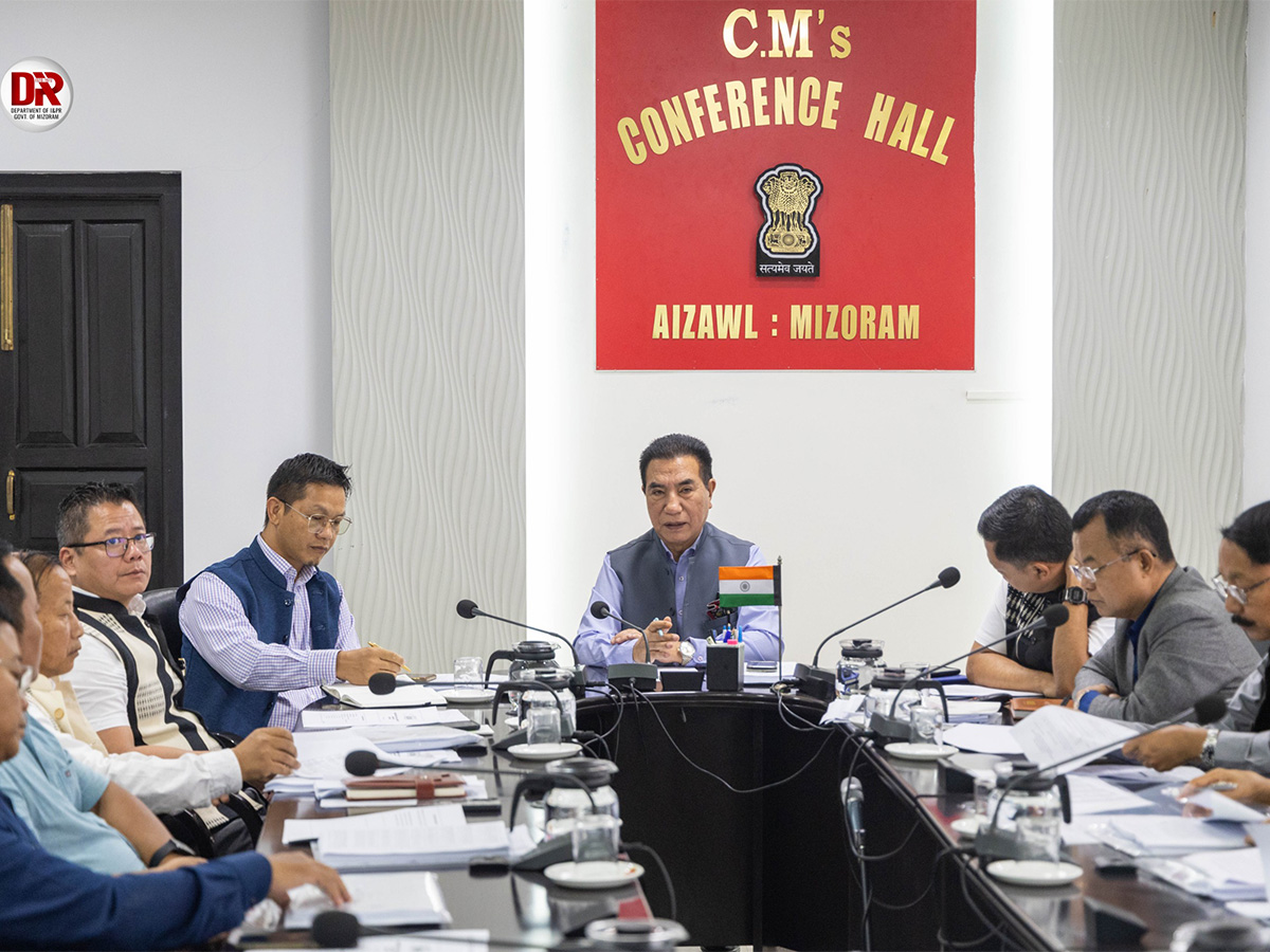 CM Lalduhoma chairs Mizoram State Policy Coordination Committee meeting  ((Photo/ Mizoram CMO)
