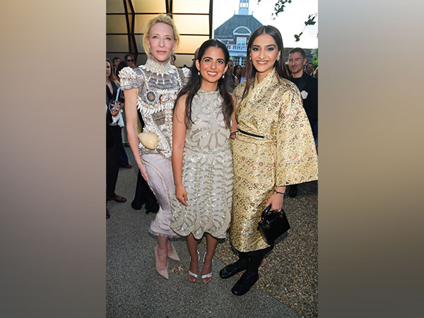 Isha Ambani, Sonam Kapoor with Cate Blanchett (Image source: Instagram)