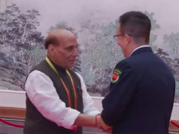 Rajnath Singh arrives for SCO Defence meet. (Photo/ANI)