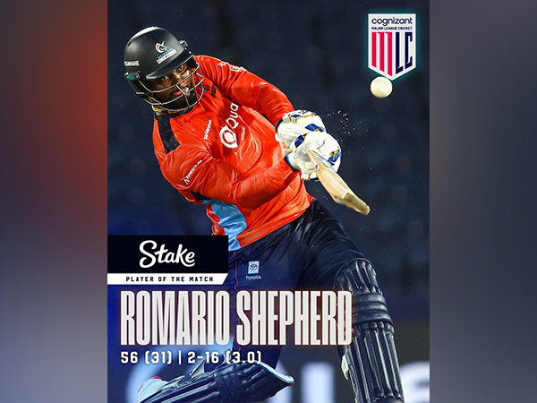  Romario Shepherd (Photo: X/@MLCricket)