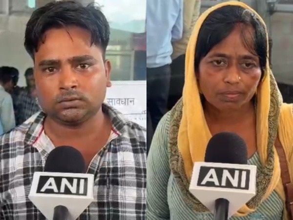 Mother and brother of driver, Sumit (Photo/ANI)