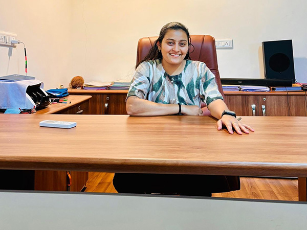  Khushali Kanjibhai Rabari, Sarpanch of Kada village in Gujarat's Mehsana district (Photo/ANI)