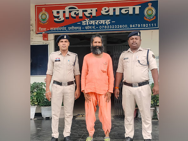 Self-styled yoga guru held after cannabis seized from under-construction ashram in Chhattisgarh. (Photo/ANI)