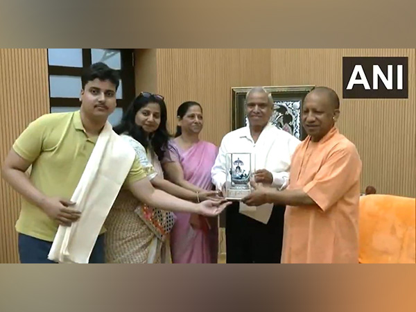 : Family members of Axiom Mission 4 pilot Shubhanshu Shukla meet CM Yogi (Photo/ANI)