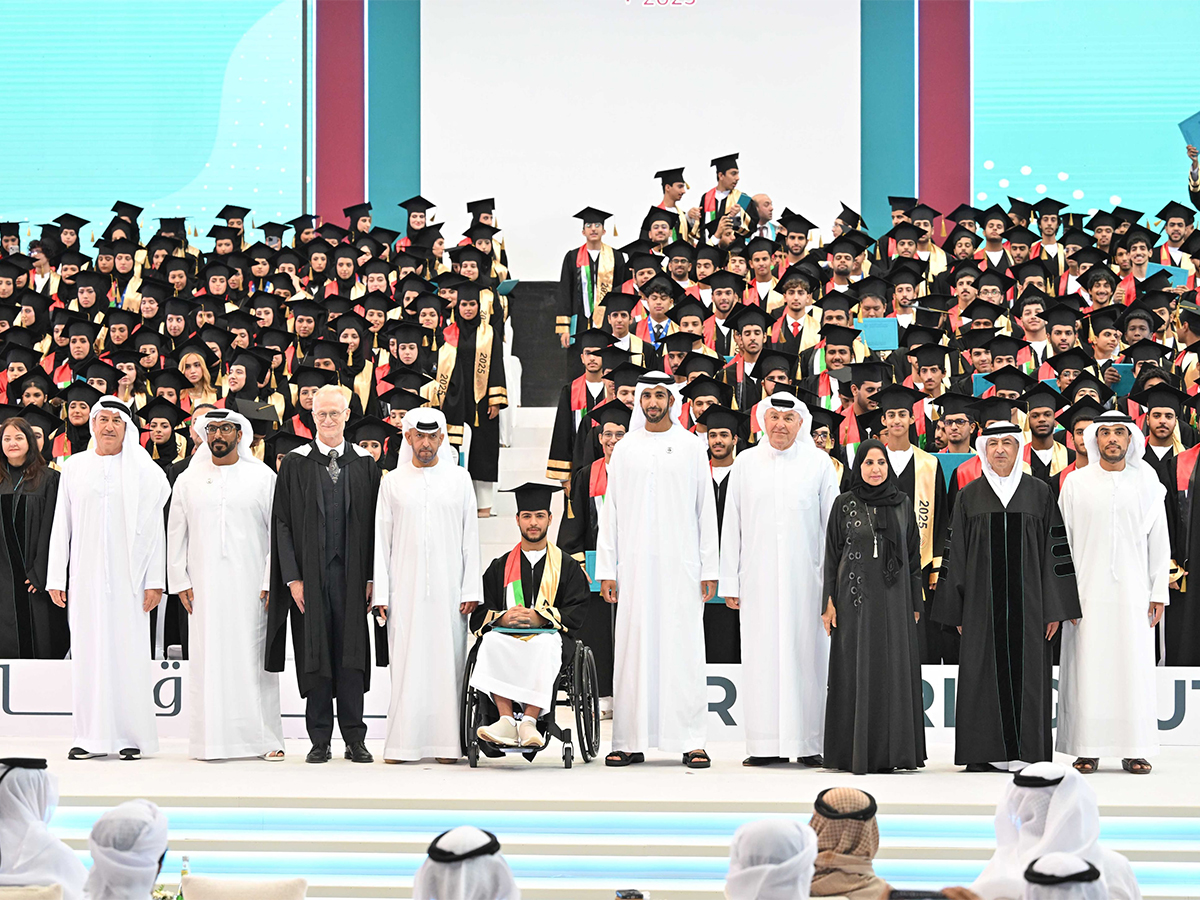 Shakhboot bin Nahyan attends graduation ceremony of Emirates National Schools (Photo/WAM)