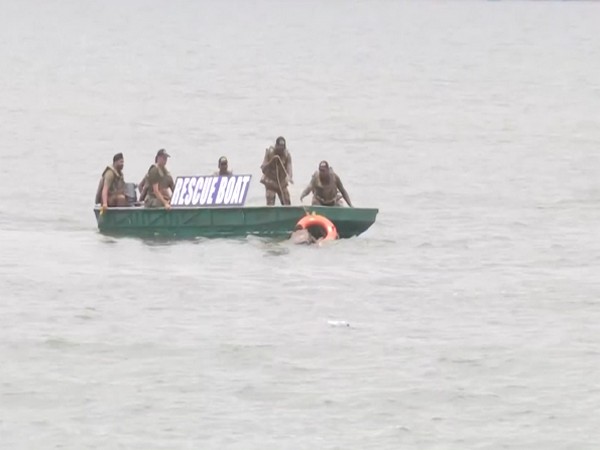 An individual being resuced during mock drill (Photo/ANI)