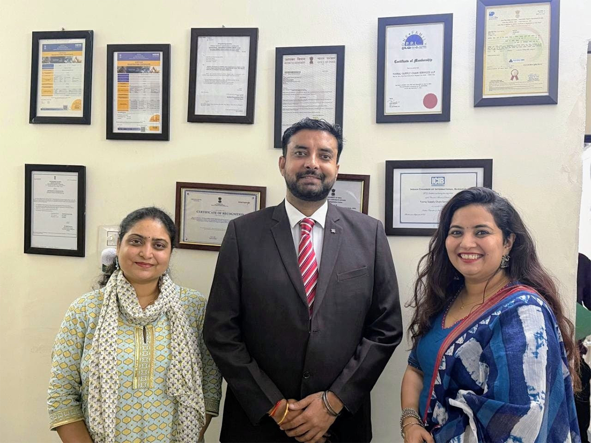 L–R Jaswinder Kaur and Mandeep Kumar Singh, Directors, Yuvraj SCS, with Dr. Ravina Duhan, Strategic HR Partner