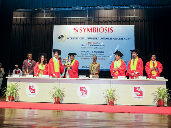 Symbiosis International University organized “International Students Convocation Ceremony” (Photo/ANI)