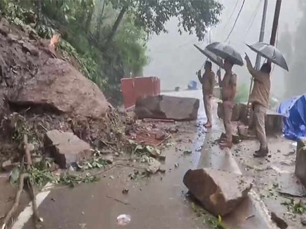 Visuals from Sonprayag area in Uttarkhand's Rudryaprayag district (Photo/ANI)