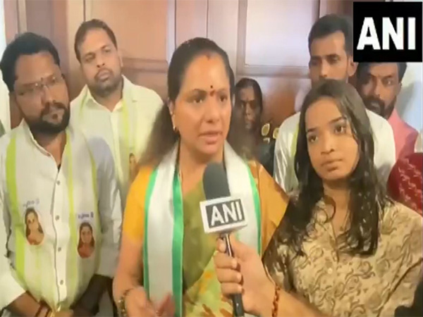 BRS MLC K Kavitha (Photo/ANI) 