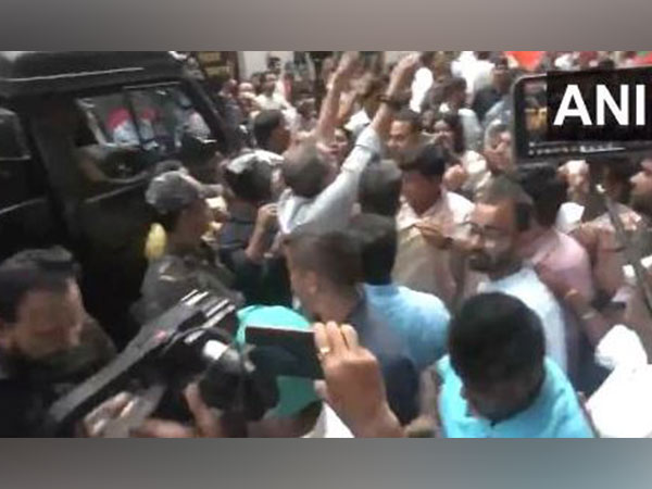 Bharatiya Janata Party workers protested against alleged gangrape of a female student in Kolkata (Photo/ANI)