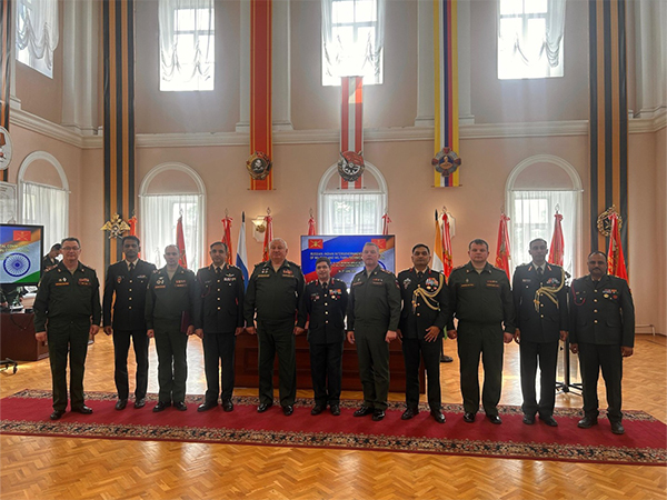 Indian and Russian Army officials during IRIGC meet in St. Petersburg (Photo/ANI)