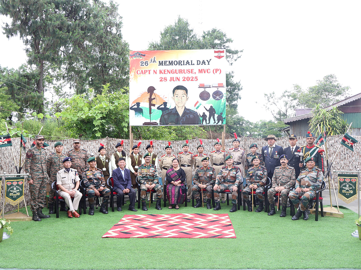 Indian Army, Assam Rifles commemorate 26th Memorial Day of Captain Neikezhakuo Kenguruse (Photo/ANI)