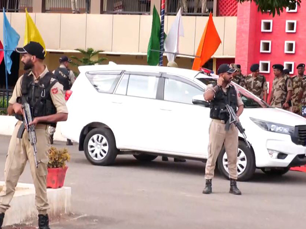 DGP J and K reaches Udhampur to review security arrangements for Amarnath Yatra (Photo/ANI)