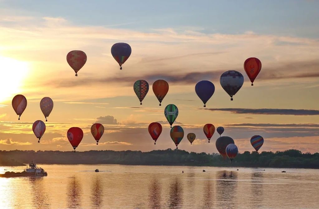 UAE balloon ascends in Russian skies (Photo/ WAM)