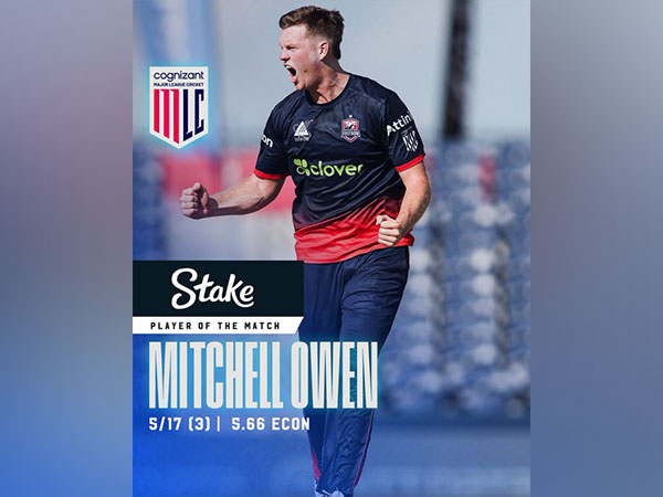 Mitchell Owen. (Photo: X/@MLCricket)  