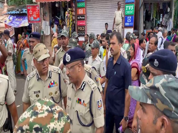 Odisha DGP YB Khurania at Gudicha Temple (Photo/ANI)