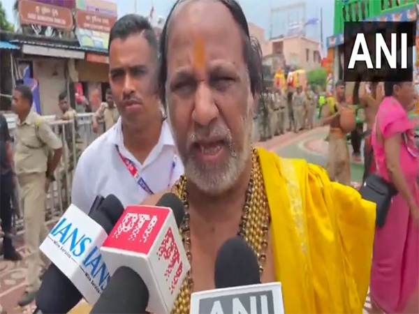Senior Daitapati servitor of the Puri Jagannath Temple, Ramakrishna Das Mahapatra (Photo/ANI)