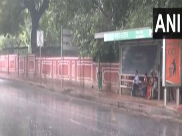 Visuals of rain from Delhi (Photo/ANI) 