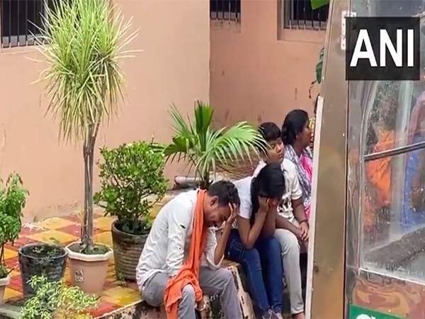 Distraught people outside post-mortem centre in Puri (Photo/ANI)