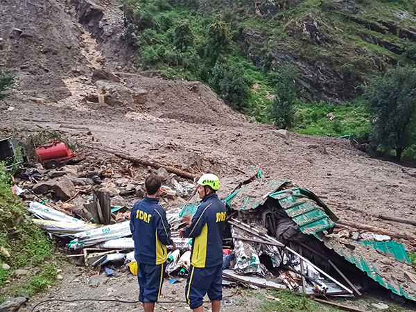 Search on for seven missing workers after Uttarkashi cloudburst. (Photo/ANI)