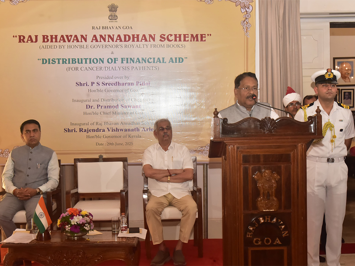 Raj Bhavan Annadhan scheme launched in Goa. (Photo/ANI)