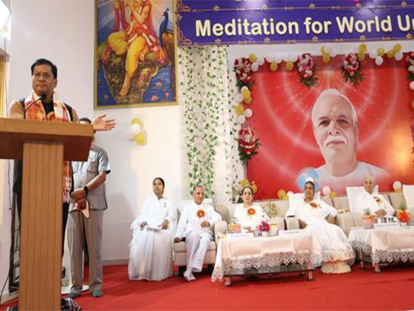 Union Minister Sarbananda Sonowal addressing the Golden Jubilee celebration of the Brahma Kumaris (Photo/PIB) 