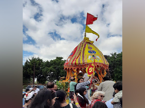 Grand Rath Yatra celebrations in UK (Photo/ X@HCI_London)