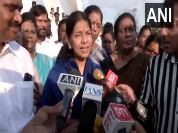 DMK MP Kanimozhi Karunanidhi (Photo/ANI)