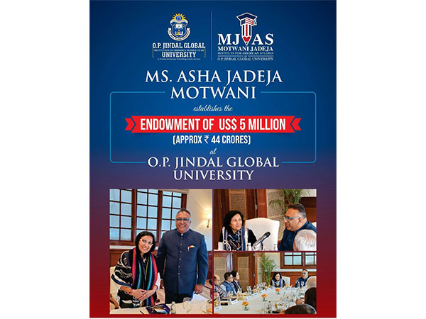 JGU Establishes Motwani Jadeja Institute for American Studies (MJIAS) with Historic US$5 Million Endowment