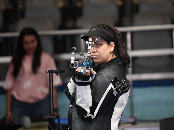 India's shooter Shriyanka Sadangi in action during Shooting League of India (Image: NRAI/SLI)