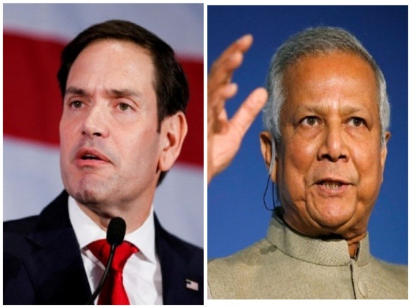 US Secretary of State Marco Rubio and Chief Advisor of Bangladesh Muhammad Yunus. (Photo/Reuters)