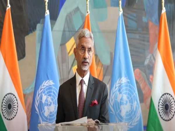 EAM S Jaishankar speaking at the inuagration of the exhibition (Photo/ MEAIndia Youtube)