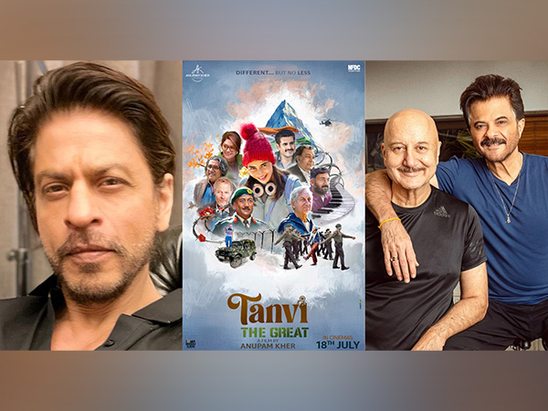 SRK, Poster of Tanvi The Great, Anupam Kher with Anil Kapoor (Photo/Instagram/@iamsrk/@anupamkher/@anilskapoor)