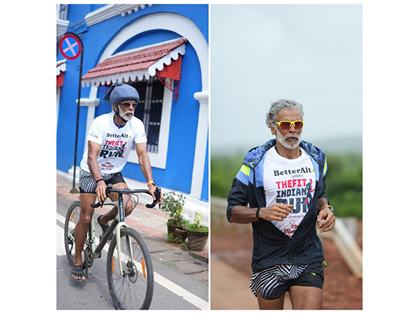 Milind Soman celebrates the spirit of endurance and everyday fitness at the Goa finish line of The Fit Indian Run 2025