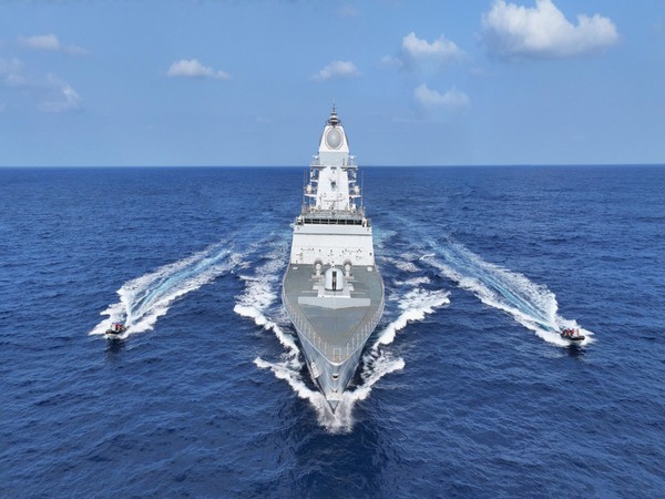 Indigenous stealth frigate Udaygiri (Photo/PIB) 