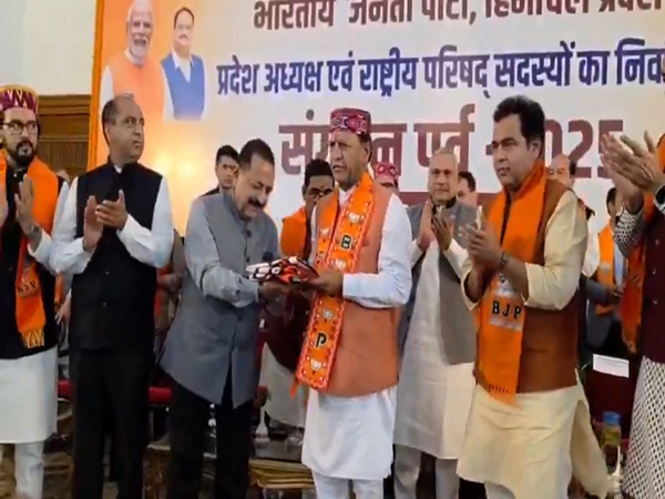 Union Minister Jitendra Singh with Rajeev Bindal (Photo/ANI)