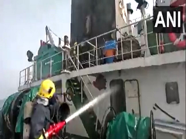 Indian Navy leads critical firefighting operation (Photo/ANI)