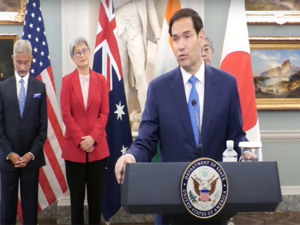 US Secretary of State Marco Rubio during a joint press conference ahead of the Quad Foreign Ministers’ meeting. (Photo/ANI)