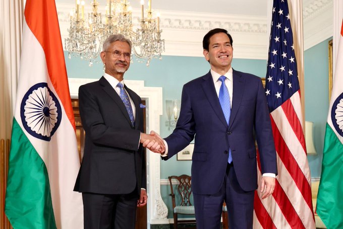 External Affairs Minister S Jaishankar with US State Secretary Marco Rubio (Photo/X@DrSJaishankar)