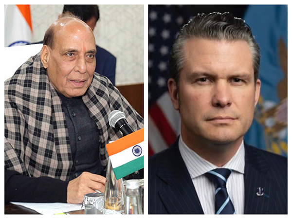 Defence Minister Rajnath Singh and US Secretary of Defence Pete Hegseth (Photo: ANI, X@PeteHegseth)
