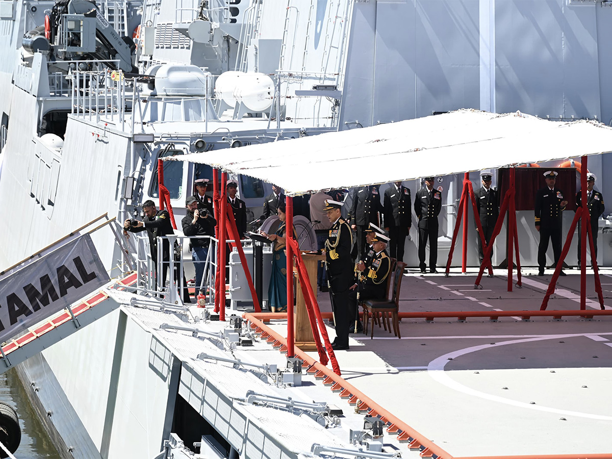 INS Tamal, India’s newest stealth frigate, was commissioned into the Indian Navy at Kaliningrad, Russia (Photo/PIB)