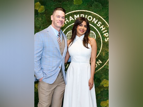Stars John Cena and Priyanka Chopra (Image source: Instagram @wimbledon)