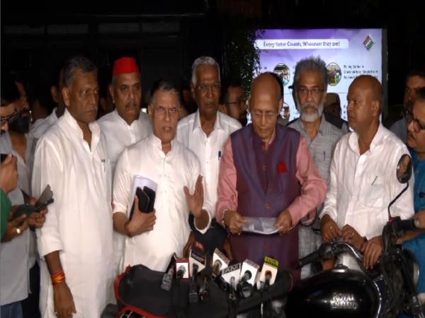 Delegation of INDIA bloc leaders after meeting with the Election Commission (Photo/ANI) Delegation of INDIA bloc leaders after meeting with the Election Commission (Photo/ANI)