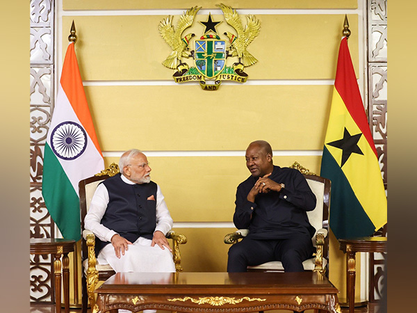 Prime Minister Narendra Modi with Ghanaian President John Mahama (Photo/X@narendramodi)