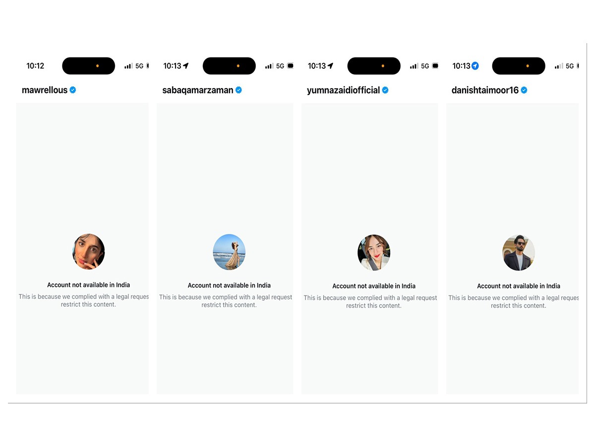 Social media accounts of Pakistani actors have been banned once again (Photo/ANI) Social media accounts of Pakistani actors have been banned once again (Photo/ANI)